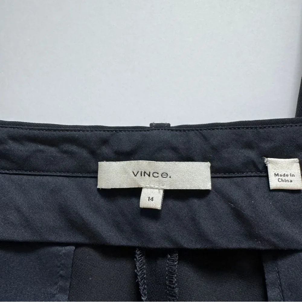 Vince Tapered Trouser Black Pants Size 14 - Picture 4 of 9